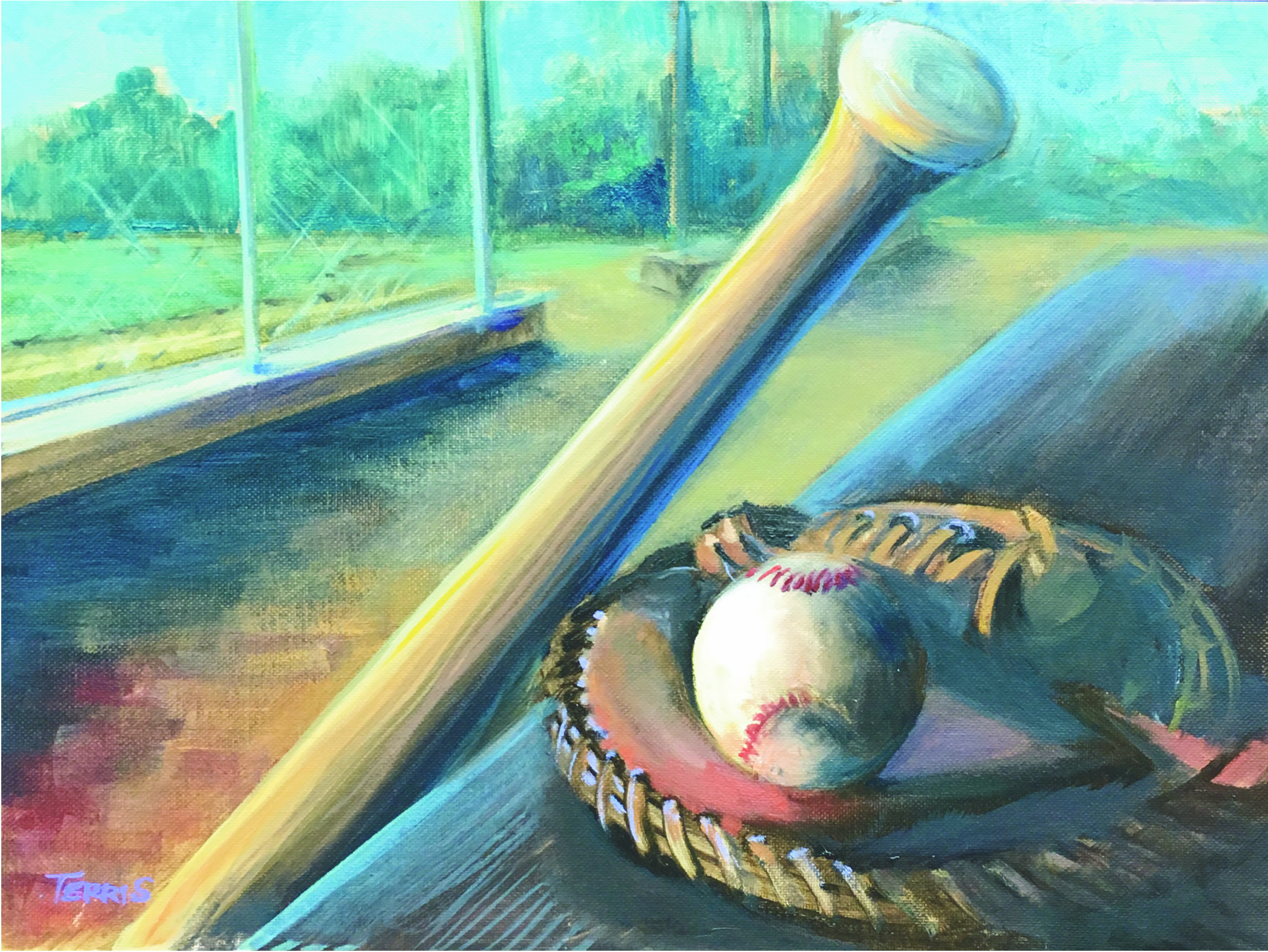Baseball Painting in 5 Stages — Terri Schmitt Art & Design
